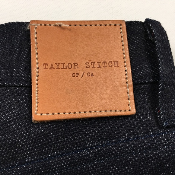 Taylor Stitch Slim Dark Raw Selvedge Denim Jeans - Picture 4 of 6